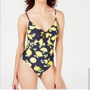 Trina Turk Lemon Love High Leg One Piece Swimsuit